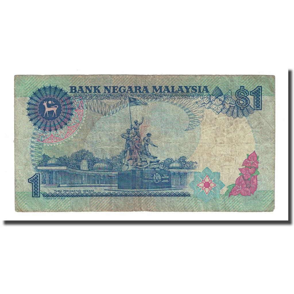 Banknot, Malezja, 1 Ringgit, Undated (1989), KM:27b, VF(20-25)