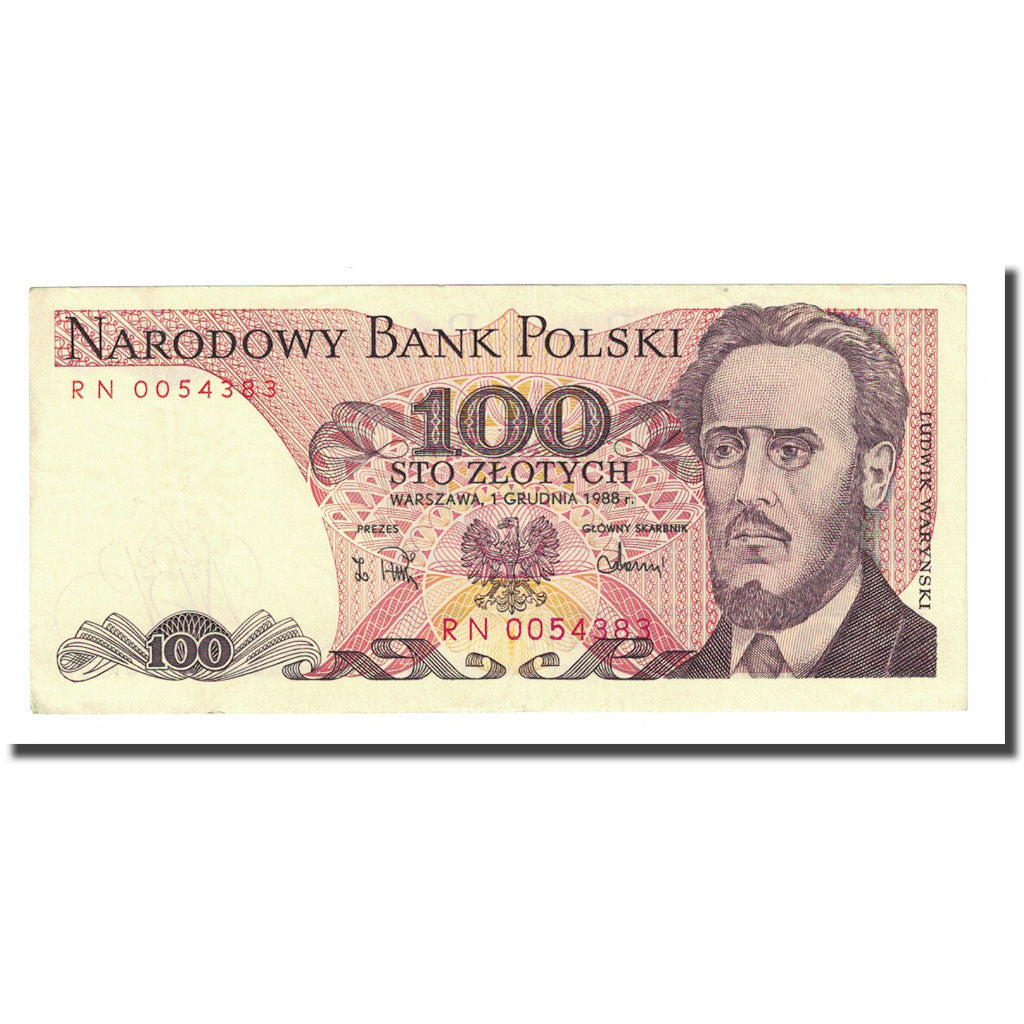 Banknote, Poland, 100 Zlotych, 1988-12-01, KM:143e, UNC(63)
