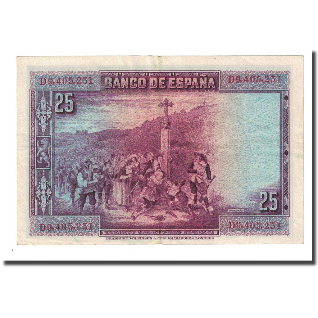 Banconote, Spagna, 25 Pesetas, 1928-08-15, KM:74b, SPL-