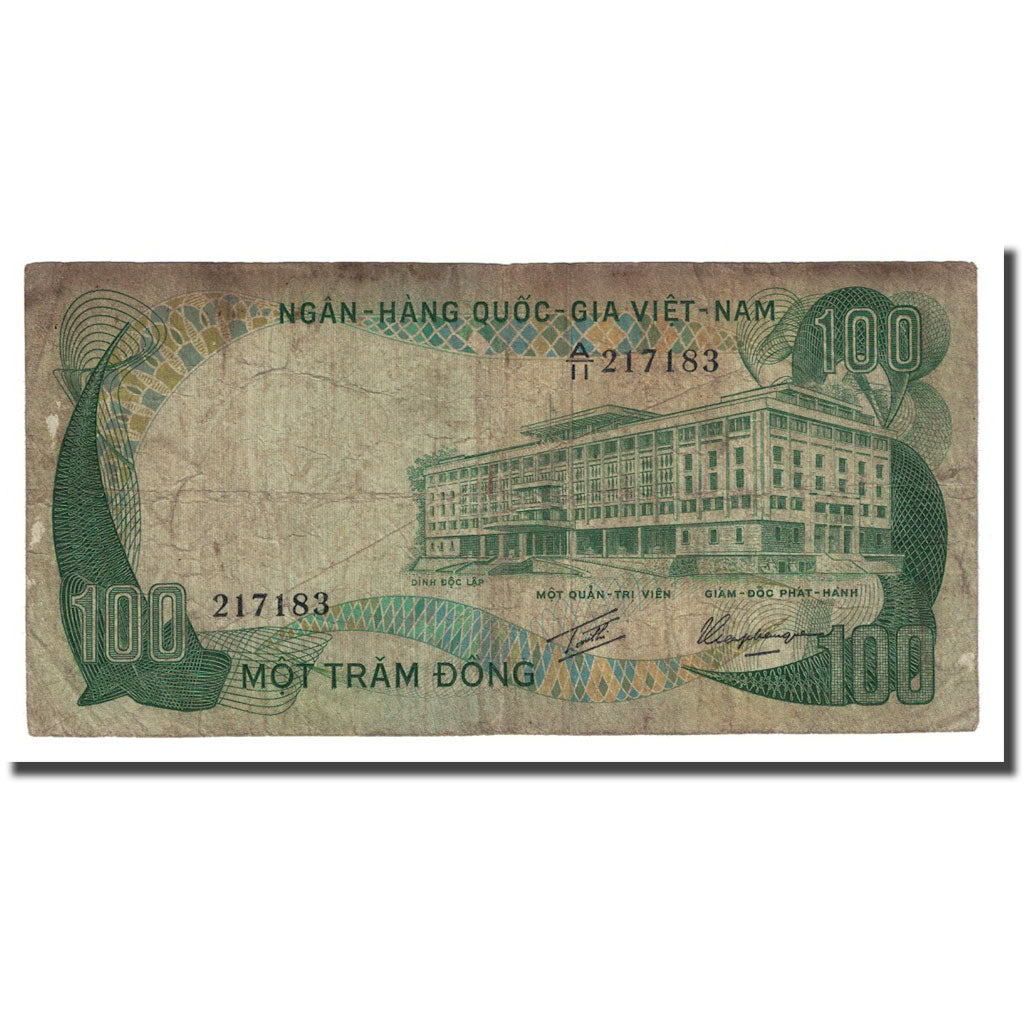 Billet, South Viet Nam, 100 D<ox>ng, Undated (1972), KM:31a, B+