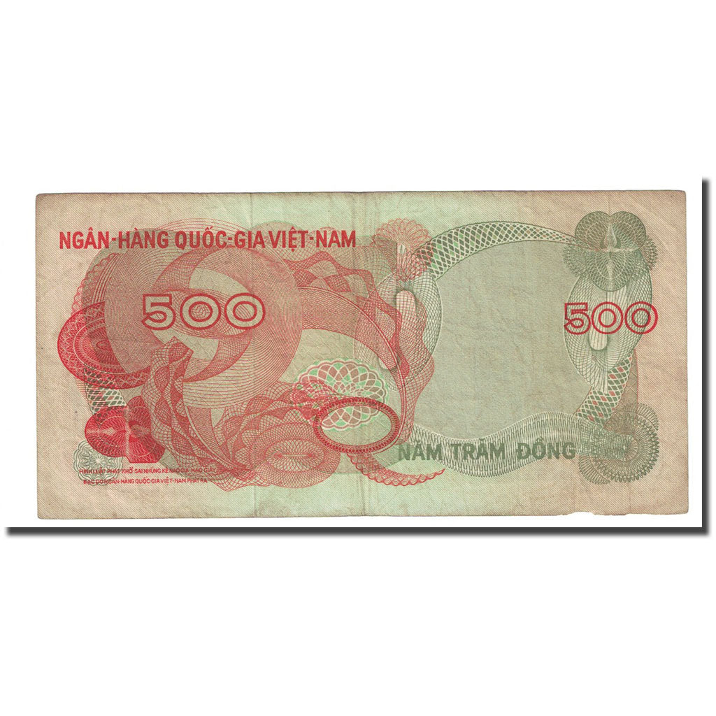 Billet, South Viet Nam, 500 D<ox>ng, Undated (1970), KM:28a, TB+