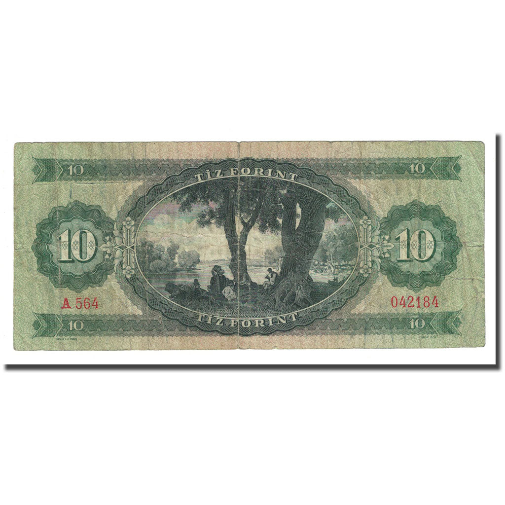 Billete, 10 Forint, Hungría, 1969-06-30, KM:168d, BC