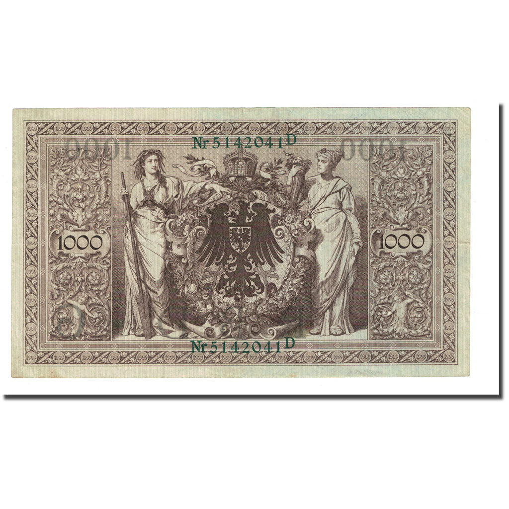 Banknote, Germany, 1000 Mark, 1910-04-21, KM:45b, AU(55-58)