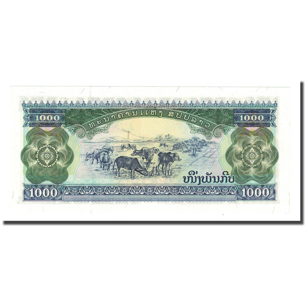 Nota, Lao, 1000 Kip, 1992-1996, KM:32r, UNC(65-70)