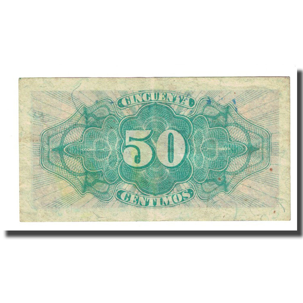Biljet, Spanje, 50 Centimos, 1937, KM:93, TTB