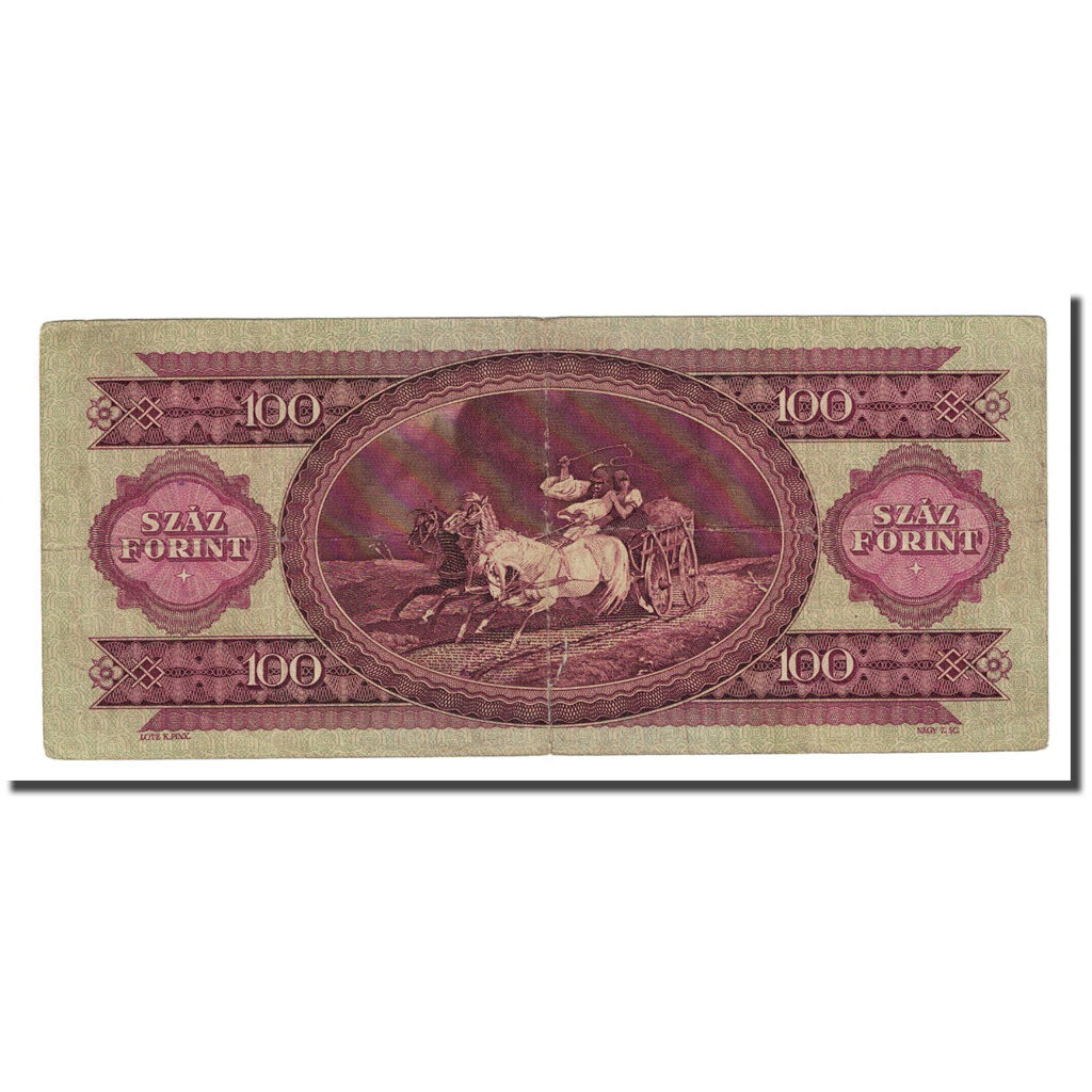 Biljet, Hongarije, 100 Forint, 1962-10-12, KM:171c, B