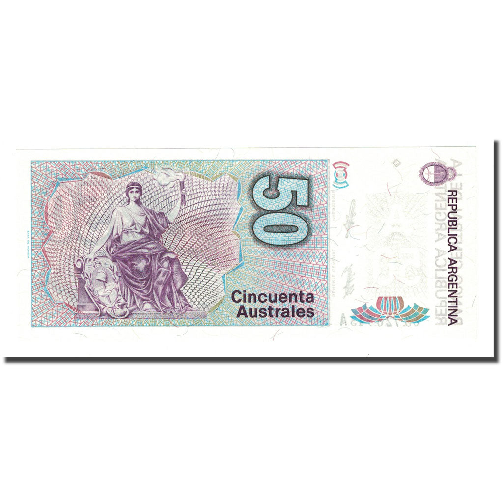 Banknote, Argentina, 50 Australes, undated ( 1986-89), KM:326a, UNC(65-70)