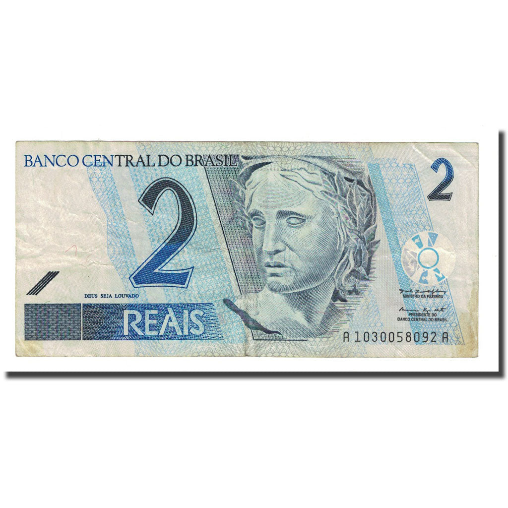 Banknote, Brazil, 2 Reais, Undated (2001), KM:249a, EF(40-45)