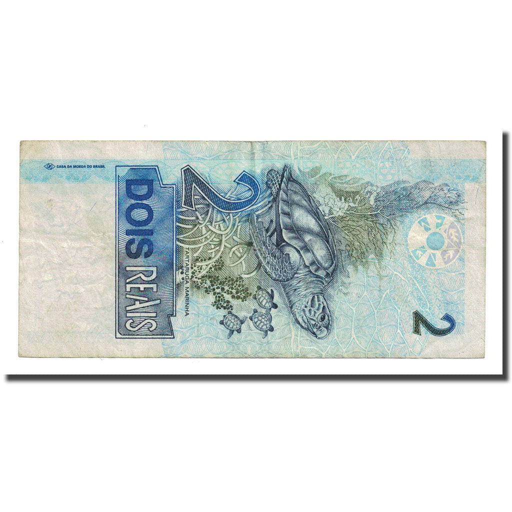 Banknote, Brazil, 2 Reais, Undated (2001), KM:249a, EF(40-45)