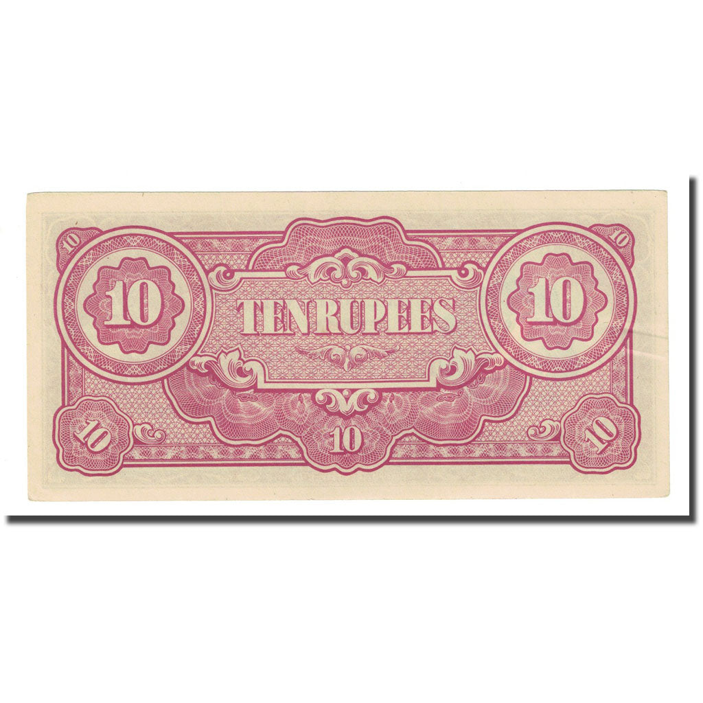 Nota, Birmânia, 10 Rupees, Undated (1942-44), KM:16b, UNC(65-70)