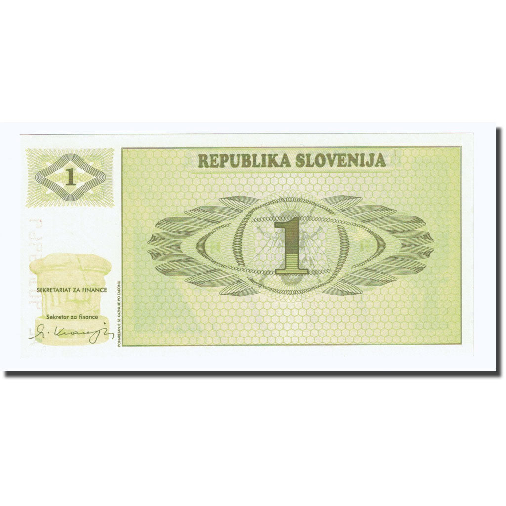 Banconote, Slovenia, 1 (Tolar), Undated (1990), KM:1a, FDS