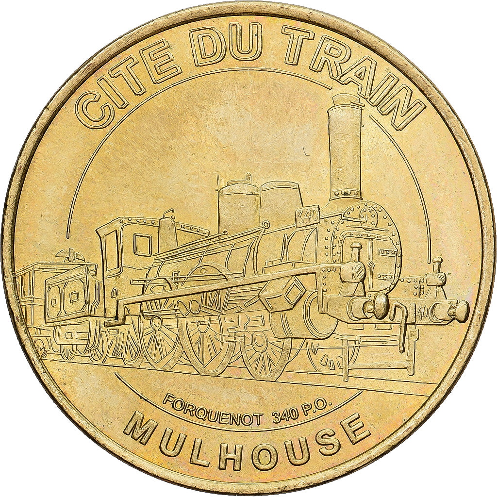 Francja, Token, Żeton turystyczny, 68/ Cité du Train - Mulhouse, Sztuka i