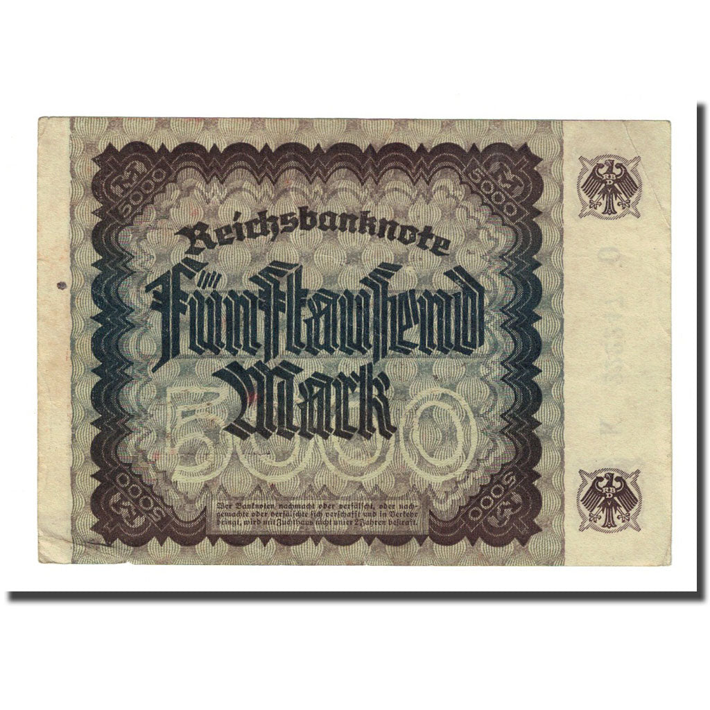 Banknote, Germany, 5000 Mark, 1922-12-02, KM:81a, EF(40-45)