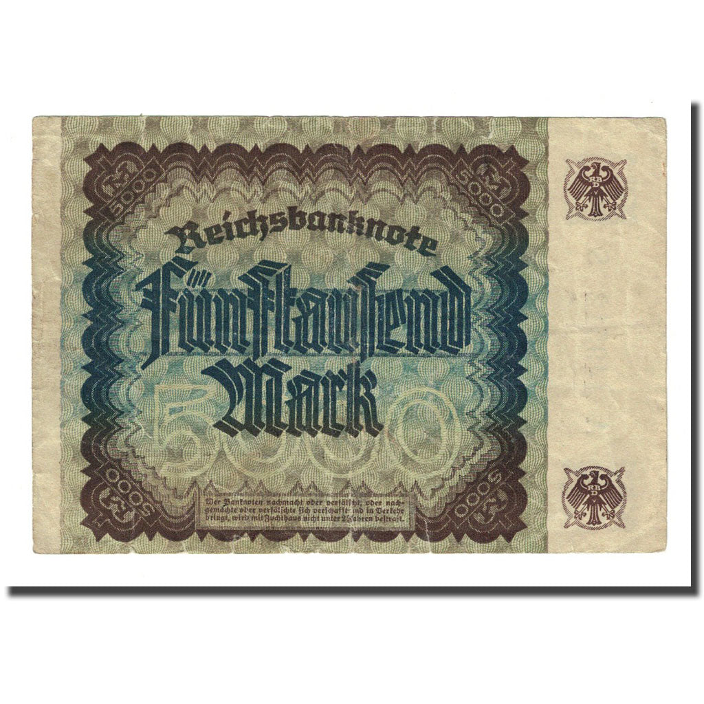 Banknote, Germany, 5000 Mark, 1922-12-02, KM:81a, VF(20-25)