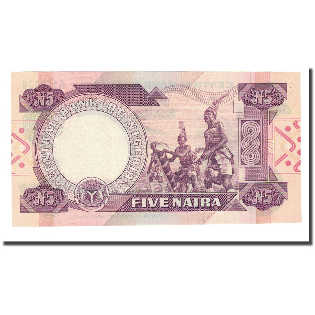 Banknote, Nigeria, 5 Naira, Undated (1991), KM:24f, UNC(65-70)