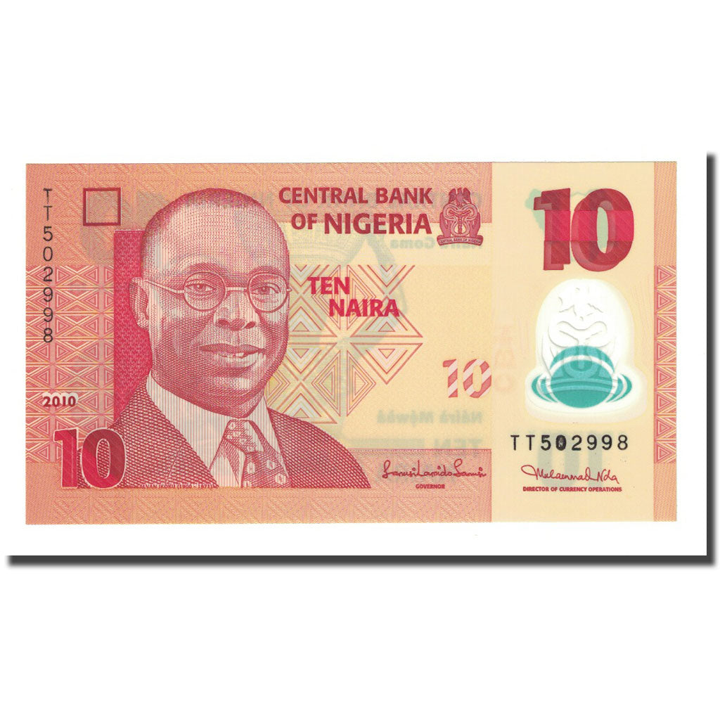 Banknote, Nigeria, 10 Naira, 2010, KM:33f, UNC(65-70)
