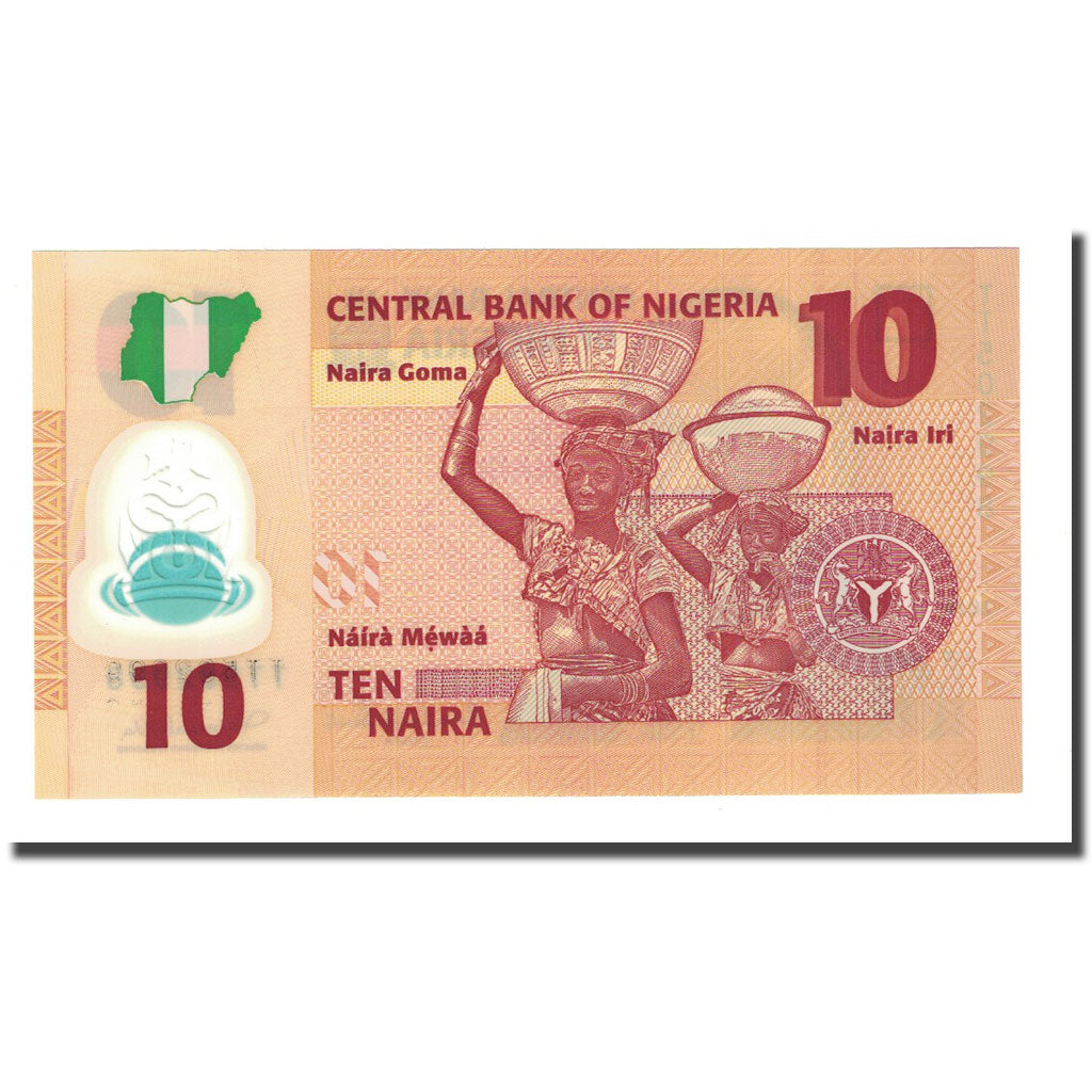 Banknote, Nigeria, 10 Naira, 2010, KM:33f, UNC(65-70)