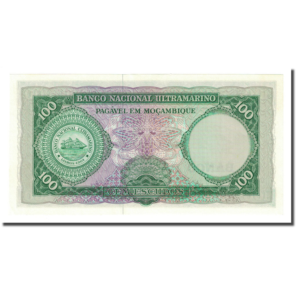 Banknote, Mozambique, 100 Escudos, 1961-03-27, KM:117a, UNC(65-70)