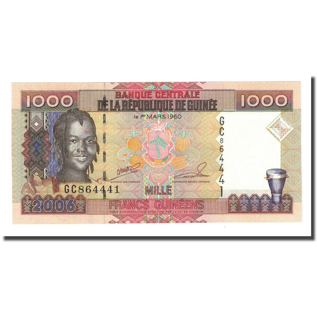 Banknote, Guinea, 1000 Francs, 1960-03-01, KM:40, UNC(65-70)