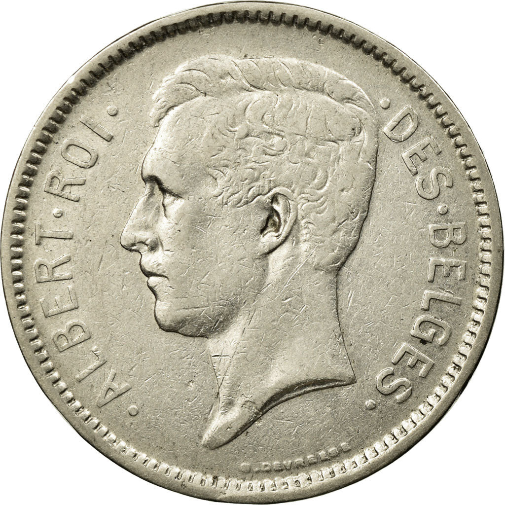 Coin, Belgium, 5 Francs, 5 Frank, 1930, EF(40-45), Nickel, KM:97.1