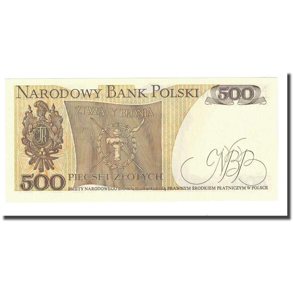 Geldschein, Polen, 500 Zlotych, 1982-06-01, KM:145d, UNZ