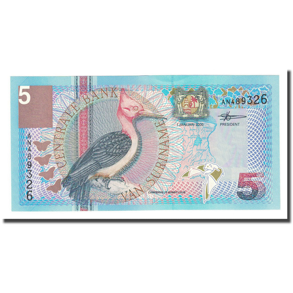 Banknote, Surinam, 5 Gulden, 2000-01-01, KM:146, UNC(65-70)