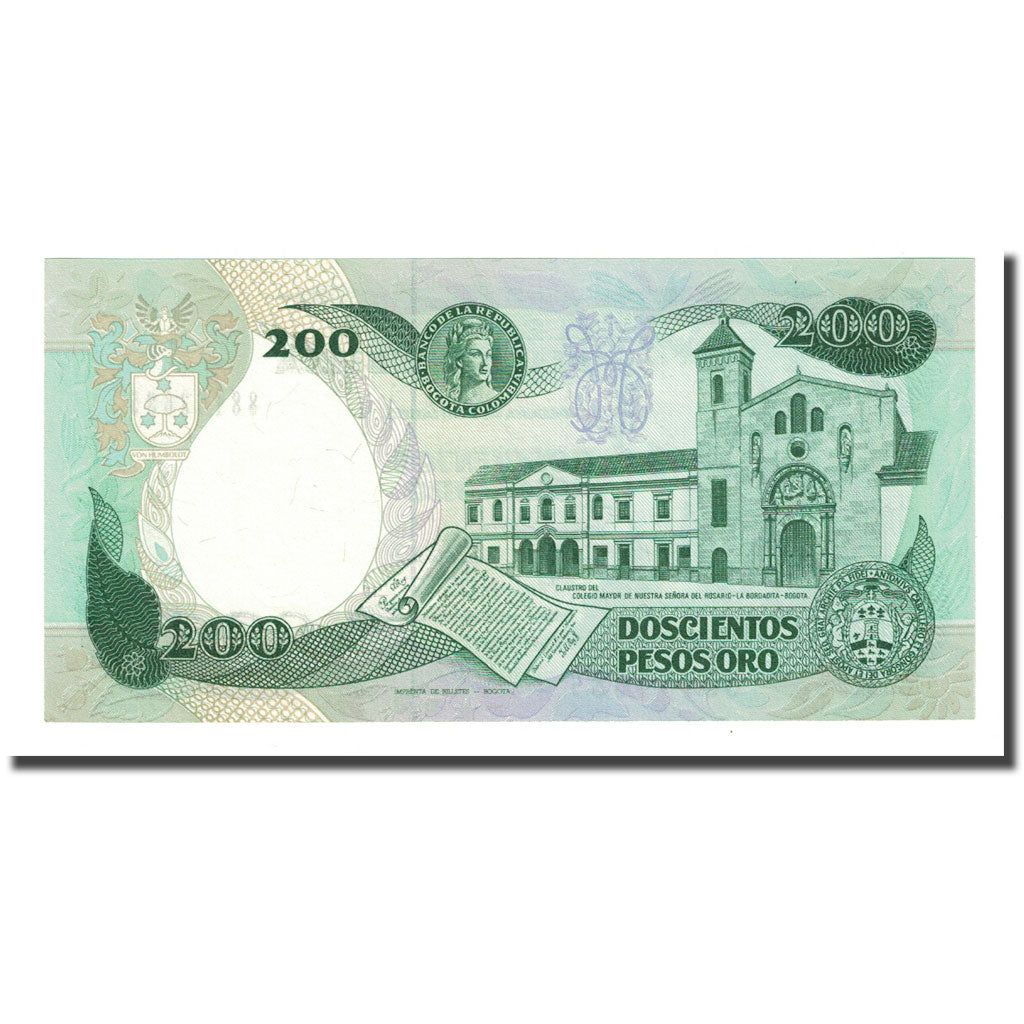 Geldschein, Kolumbien, 200 Pesos Oro, 1991-04-01, KM:429d, UNZ