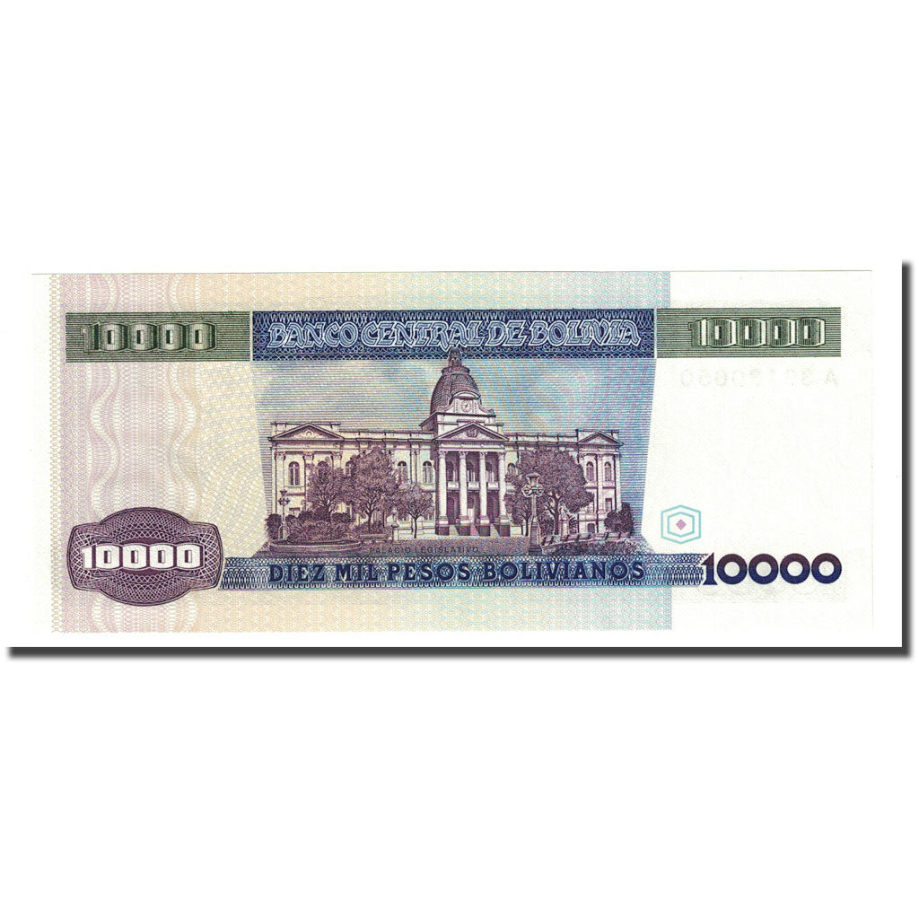 Geldschein, Bolivien, 10,000 Pesos Bolivianos, D.1984, 1984-02-10, KM:169a, UNZ