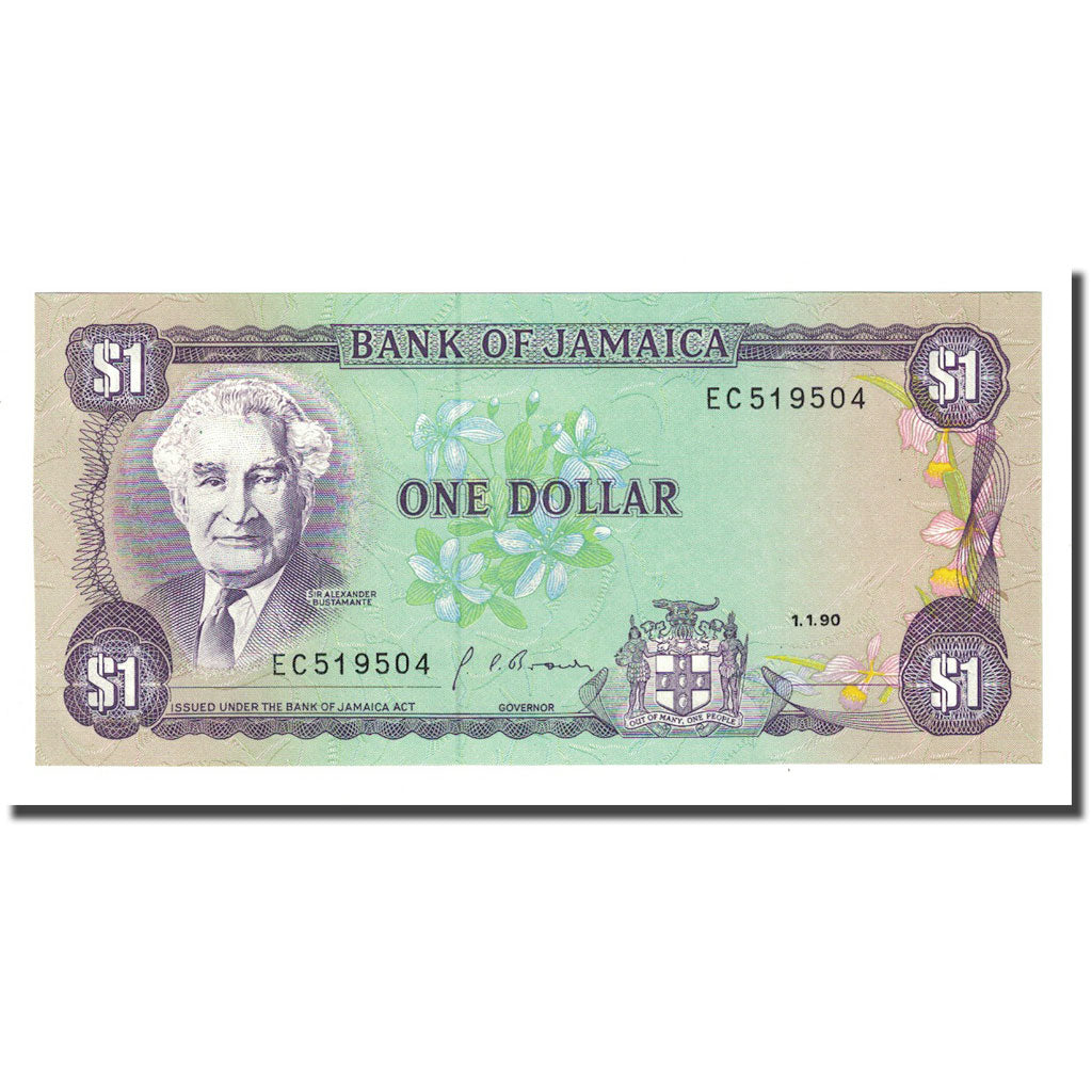 Billete, 1 Dollar, Jamaica, 1990-01-01, KM:68Ad, UNC