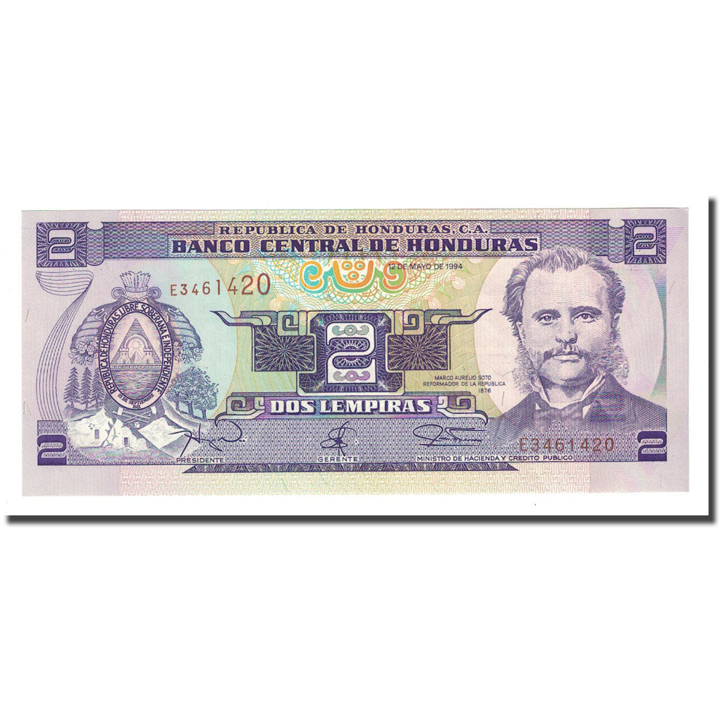 Billet, Honduras, 2 Lempiras, 1994-05-12, KM:72c, NEUF