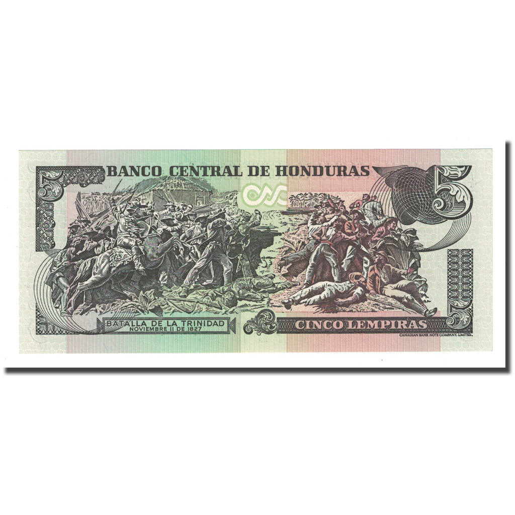 Billete, 5 Lempiras, Honduras, 2004-08-26, KM:85d, UNC