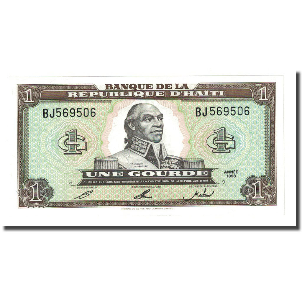 Nota, Haiti, 1 Gourde, 1993, KM:259a, UNC(65-70)