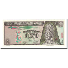 Banknote, Guatemala, 1/2 Quetzal, 1989-01-04, KM:72a, UNC(65-70)