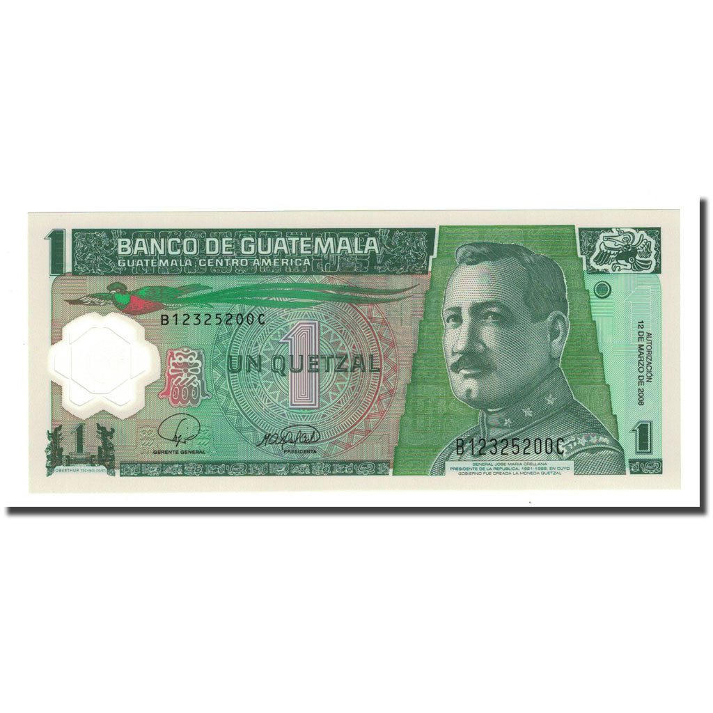 Billet, Guatemala, 1 Quetzal, 2008-03-12, KM:115, NEUF