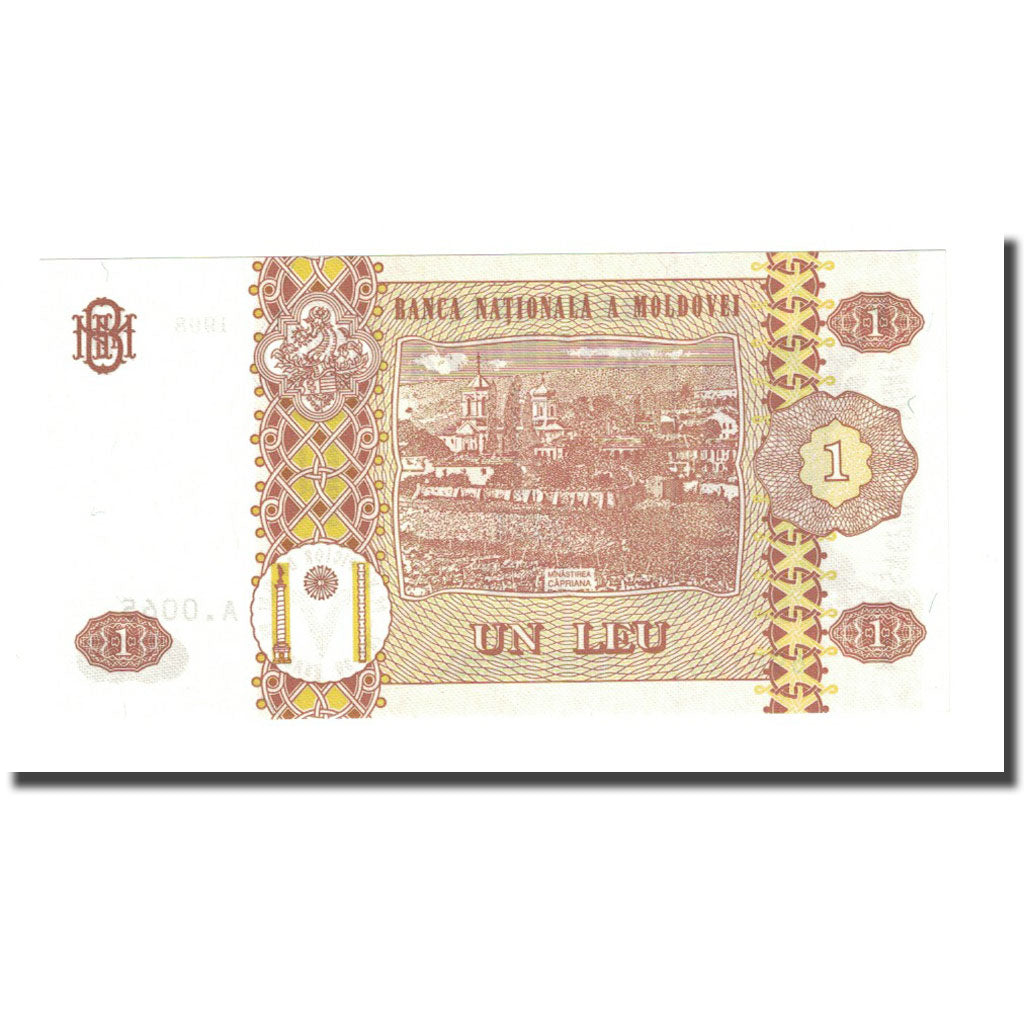 Billet, Moldova, 1 Leu, 1998, KM:8d, NEUF