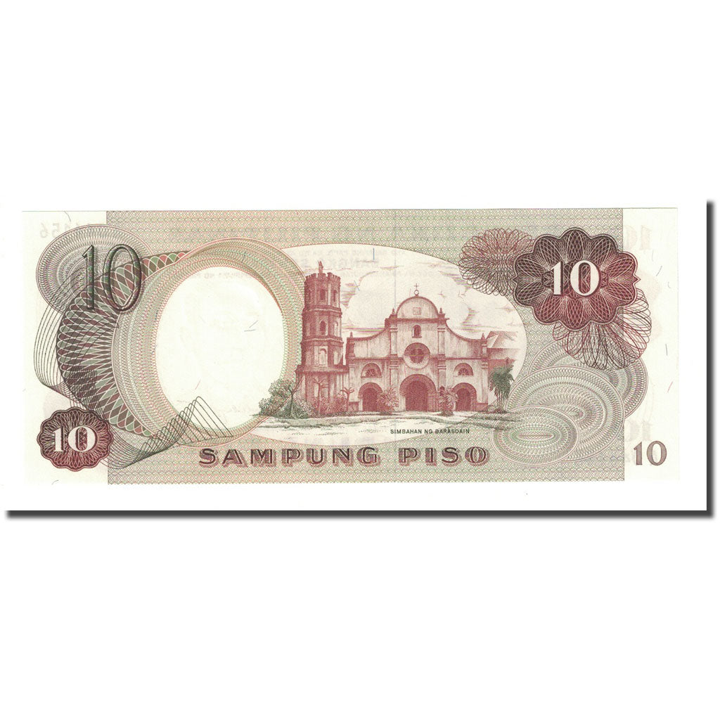 Geldschein, Philippinen, 10 Piso, undated (1969), KM:144a, UNZ