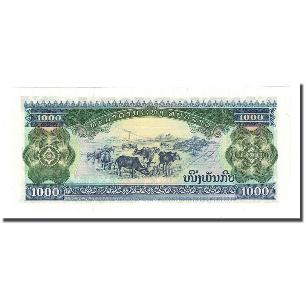 Banconote, Laos, 1000 Kip, 1998, KM:32r, FDS