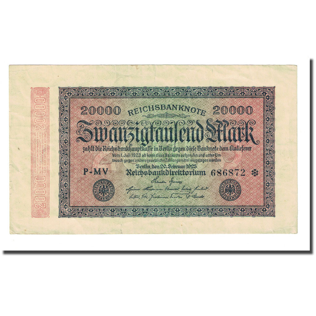 Banknote, Germany, 20,000 Mark, 1923-02-20, KM:85a, EF(40-45)