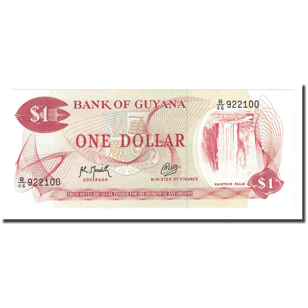 Banknote, Guyana, 1 Dollar, Undated (1992), KM:21g, UNC(65-70)
