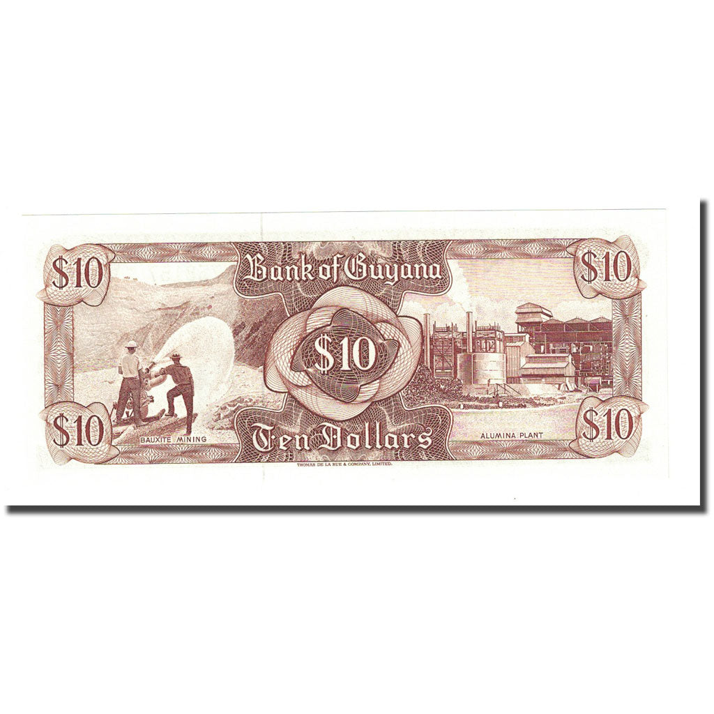 Banknote, Guyana, 10 Dollars, Undated (1992), KM:23f, UNC(65-70)