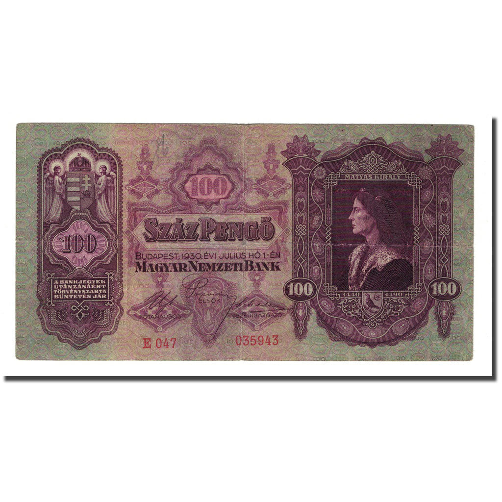 Banknote, Hungary, 100 Pengö, 1930-07-01, KM:112, EF(40-45)