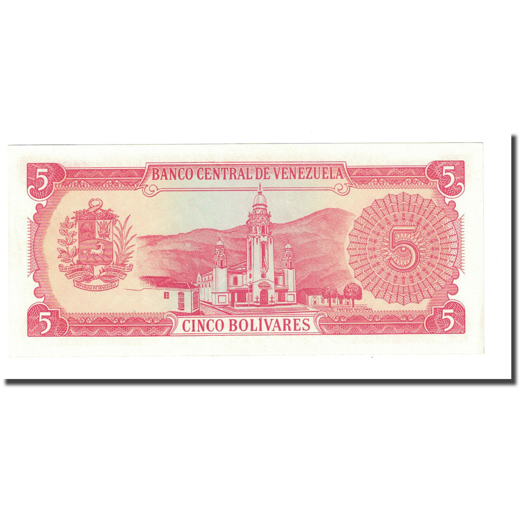 Banknote, Venezuela, 5 Bolivares, 1989-09-21, KM:70a, UNC(65-70)