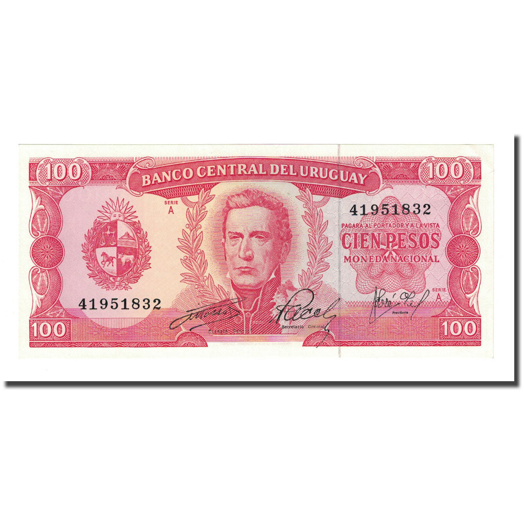 Banknote, Uruguay, 100 Pesos, Undated (1967), KM:47a, UNC(65-70)