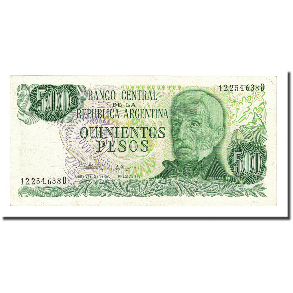Banknote, Argentina, 500 Pesos, Undated (1977-82), KM:303b, UNC(65-70)