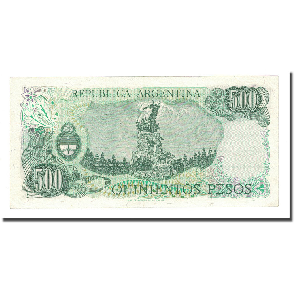 Banknote, Argentina, 500 Pesos, Undated (1977-82), KM:303b, UNC(65-70)