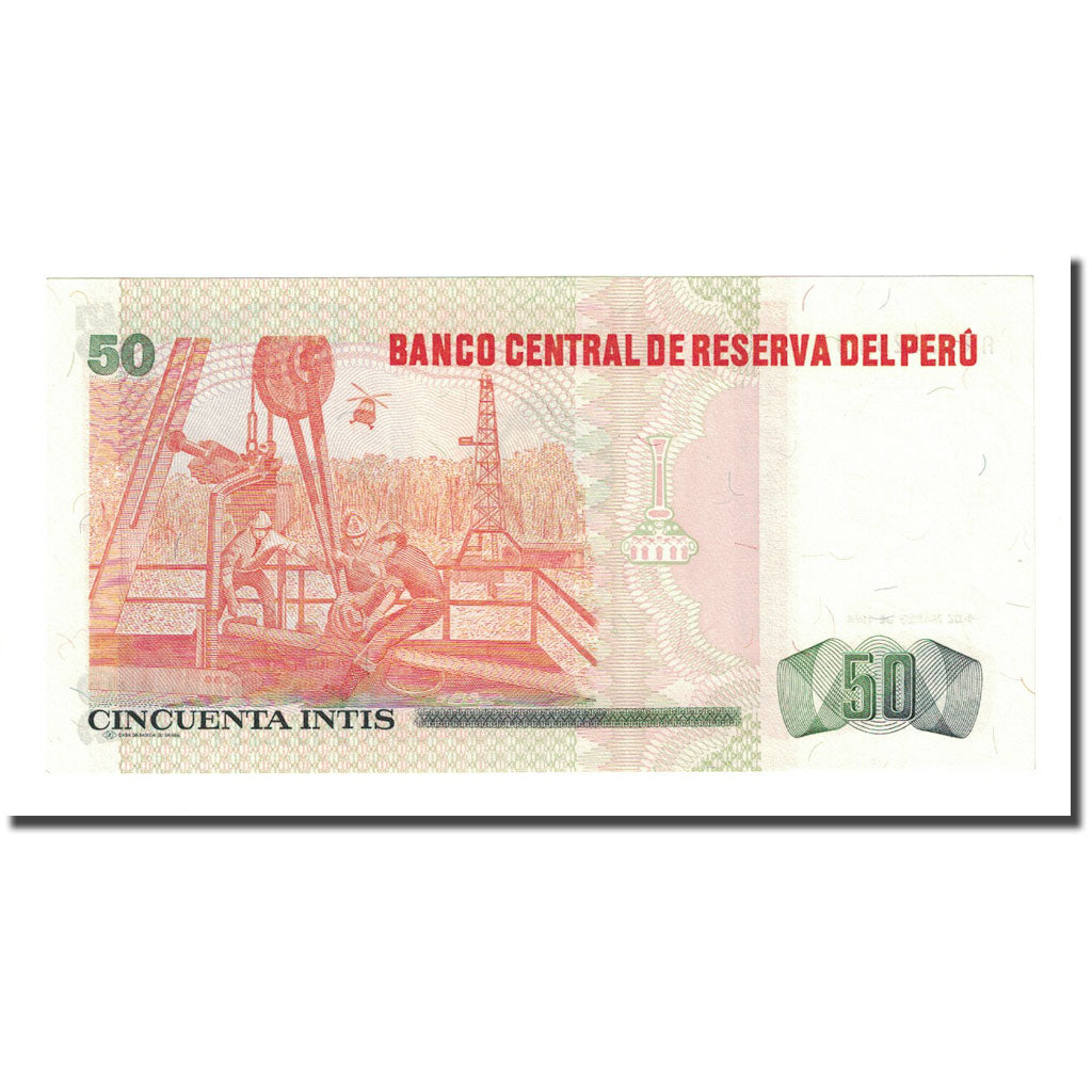 Banconote, Perù, 50 Intis, 1986-03-06, KM:131a, FDS