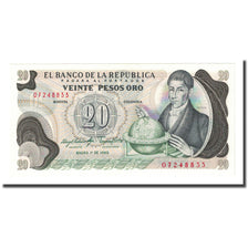 Geldschein, Kolumbien, 20 Pesos Oro, 1983-01-01, KM:409d, UNZ