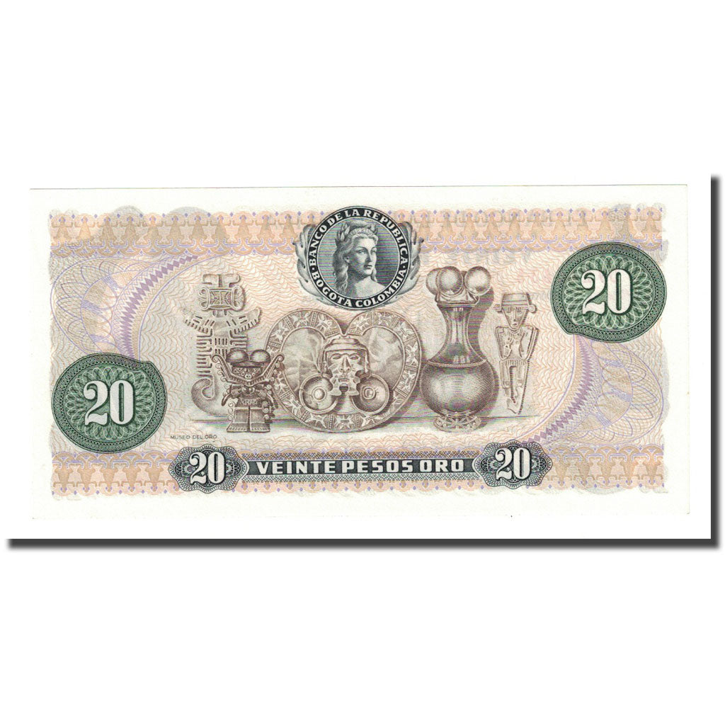 Banknote, Colombia, 20 Pesos Oro, 1983-01-01, KM:409d, UNC(65-70)