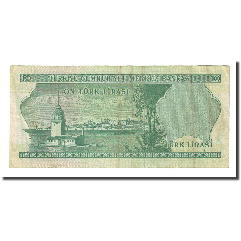 Banknote, Turkey, 10 Lira, L.1970, KM:186, EF(40-45)