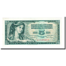 Banknote, Yugoslavia, 5 Dinara, 1968-05-01, KM:81b, UNC(65-70)